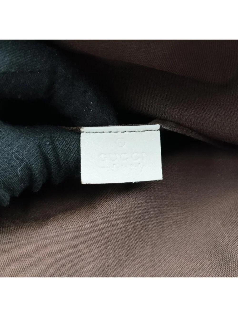 Gucci GG Abbey Brown Canvas Leather Shoulder